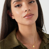 Gold Coins Bracelet - Layered Coin Charm Bangle - 18K Gold Tone