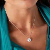 Gold Precious Stone Necklace - Fine Polished Gem Design - 18K Gold tone