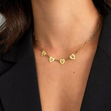 Gold Loving Link Necklace - Modern Chain Design for Everyday Wear