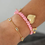 Gold Zirconia Glow Bracelet - Sparkling Gemstone-Inspired Design