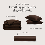 Luxury Bedding Bundle | Full Set Brown