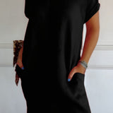 Women's Cap Sleeve Shift Dress | Mini