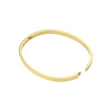 Gold Spicy Zirconia Bangle - Stylish Crystal Cuff - 18K Gold Tone