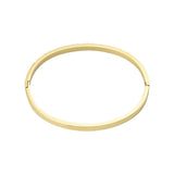Gold Spicy Zirconia Bangle - Stylish Crystal Cuff - 18K Gold Tone