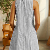 Women's Sleeveless Round Neck Summer Dress | Mini