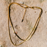 Triple-Layer Gold Chain Necklace