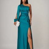 Women's One-shoulder Wedding Guest Dress | Maxi