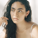 Bold Gold Tone Hoop Earrings