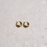 Bold Gold Tone Hoop Earrings