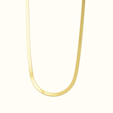 Gold-Tone Herringbone Flat Chain Necklace