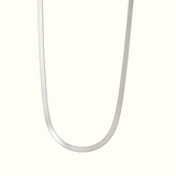 Gold-Tone Herringbone Flat Chain Necklace