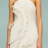 Women's Ruffle Pleated Weddng Guest Dress | Maxi