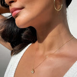 Gold Butterfly Necklace - Crystal Studded Pendant - 18K Gold Tone - Chain