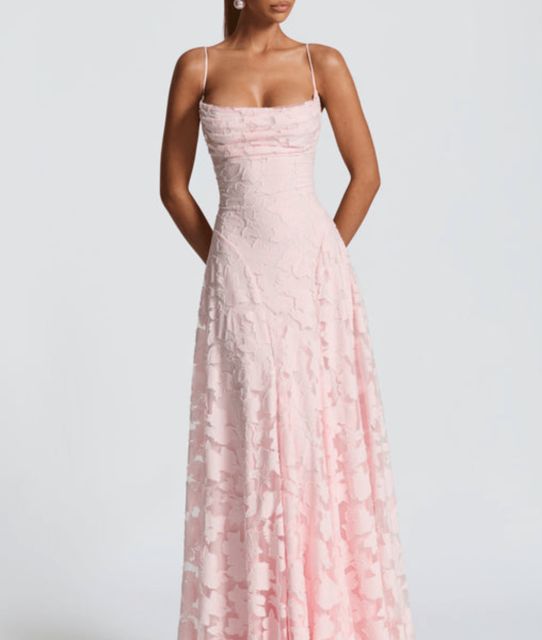 Women's Sphagetti Sleeves Wedding Guest Dress | Maxi