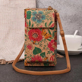 Boho Floral Crossbody Wallet