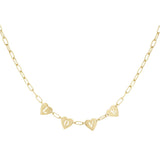 Gold Loving Link Necklace - Modern Chain Design for Everyday Wear