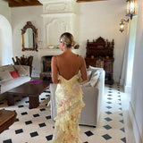 Women's Sleeveless Summer Dress with Ruffles | Maxi