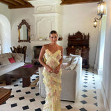 Women's Sleeveless Summer Dress with Ruffles | Maxi