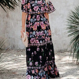 Women's Off Shoulder Mexican Style Summer Dress | Maxi