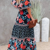 Women's Off Shoulder Mexican Style Summer Dress | Maxi