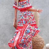 Women's Off Shoulder Mexican Style Summer Dress | Maxi