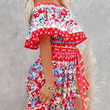Women's Off Shoulder Mexican Style Summer Dress | Maxi