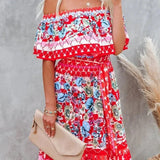 Women's Off Shoulder Mexican Style Summer Dress | Maxi