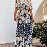 Women's Off Shoulder Mexican Style Summer Dress | Maxi