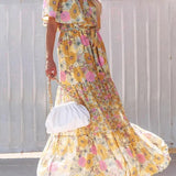 Women's Off Shoulder Mexican Style Summer Dress | Maxi