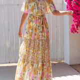 Women's Off Shoulder Mexican Style Summer Dress | Maxi