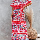 Women's Off Shoulder Mexican Style Summer Dress | Maxi