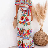 Women's Off Shoulder Mexican Style Summer Dress | Maxi