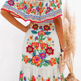 Women's Off Shoulder Mexican Style Summer Dress | Maxi