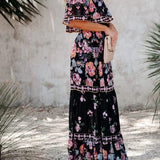 Women's Off Shoulder Mexican Style Summer Dress | Maxi