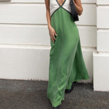 Women's Sleeveless V-Neck A-Line Wedding Guest Dress | Maxi