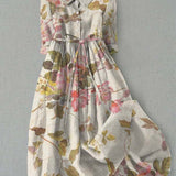 Women's V Neck Summer Dress | Midi