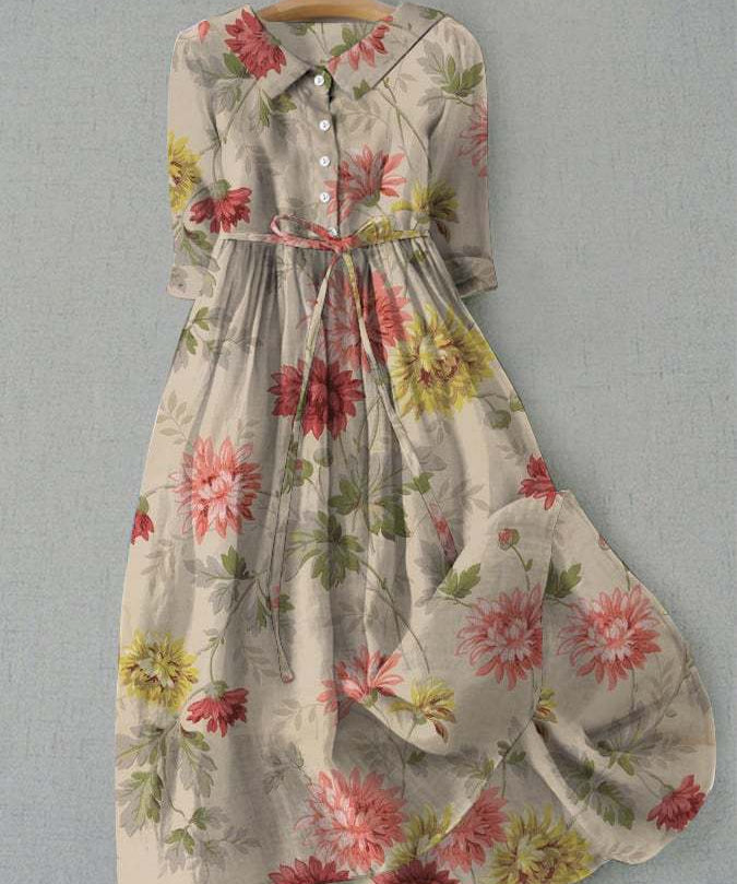 Women's Floral Printed Dress | Midi