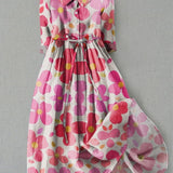 Women's Classic Floral Print Dress | Midi