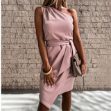 Women's One Shoulder Evening Dress | Mini