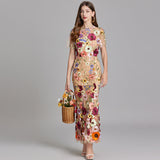 Women's Classic Floral Dress | Midi