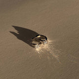 Silver Tone Huggie Earrings with Solitaire Style Zirconia