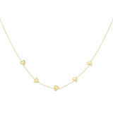 Gold Sweet Affection Necklace - Romantic Heart Pendant - 18K Gold Tone