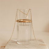 Gold Pearl Necklace - Teardrop Pearl Pendant - 18K Gold Tone - Polished Finish