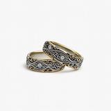 Vintage Gold and Silver Tone Couple Rings
