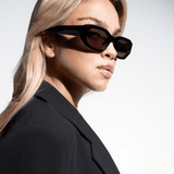 Women’s Everyday Sunglasses – Black Frame with Chocolate-Tinted Lenses