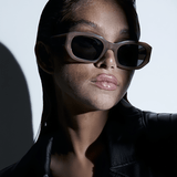 Women’s Everyday Sunglasses – Taupe Frame with Smoke-Tinted Lenses