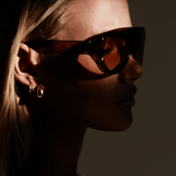 Women’s Resort-Style Sunglasses – Coco/Khaki Frame with Cinnamon-Tinted Lenses