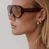 Women’s Resort-Style Sunglasses – Coco/Khaki Frame with Cinnamon-Tinted Lenses