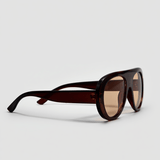 Women’s Resort-Style Sunglasses – Coco/Khaki Frame with Cinnamon-Tinted Lenses