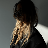 Women’s Aviator Sunglasses – Gold Metal Frame with Chocolate Lenses